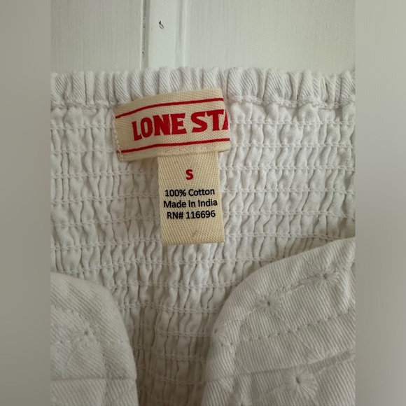 Women’s Lone Star White Cropped Tank (size small) - Picture 2 of 5